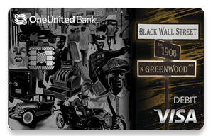 One united black wall street visa.
