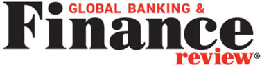 Logo of "Global Banking & Finance Review" with the words "Global Banking & Finance" in red and the word "Finance" in large black text, followed by the word "review" in smaller red text.